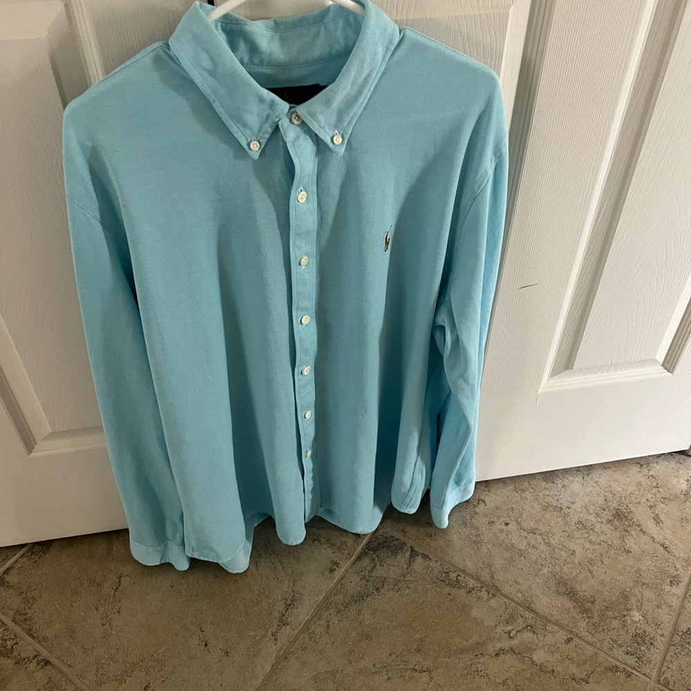 Men’s Polo Knit Oxford Button down shirt